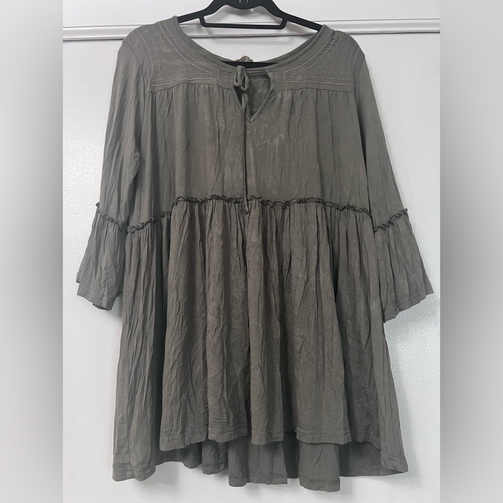 POL Olive Casual Top